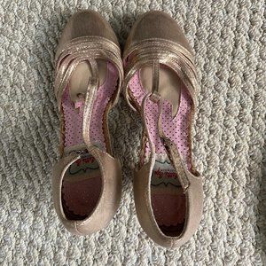 40's Style Bettie Page Rose Gold Heels